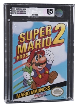 1989 NES Nintendo (USA) "Super Mario Bros. 2" Oval SOQ (Late Production)  Sealed Video Game - VGA NM+ 85